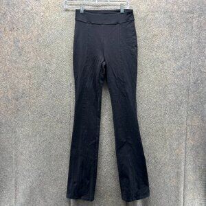 Alo Yoga Pants Womens 2 High Waist Black Flare Leg Pants Stretch Activewear